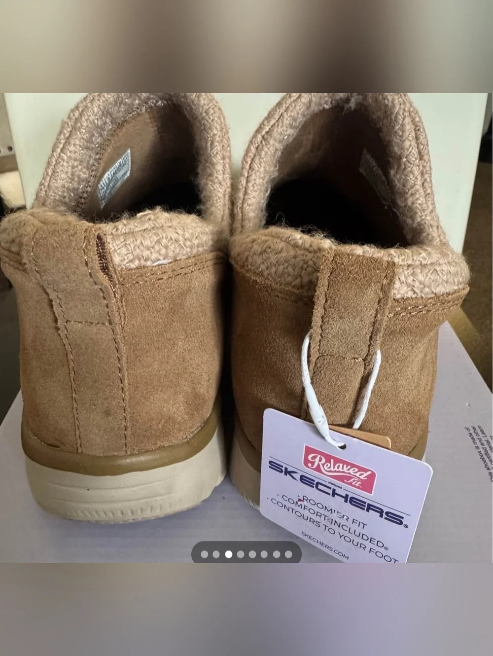 New-Comfy Skechers slip-ons. Has Air-Cooled Memory Foam and Relaxed Fit-size 11 - Picture 3 of 8